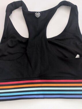 Forever 21 Black with Multi Sports Bra